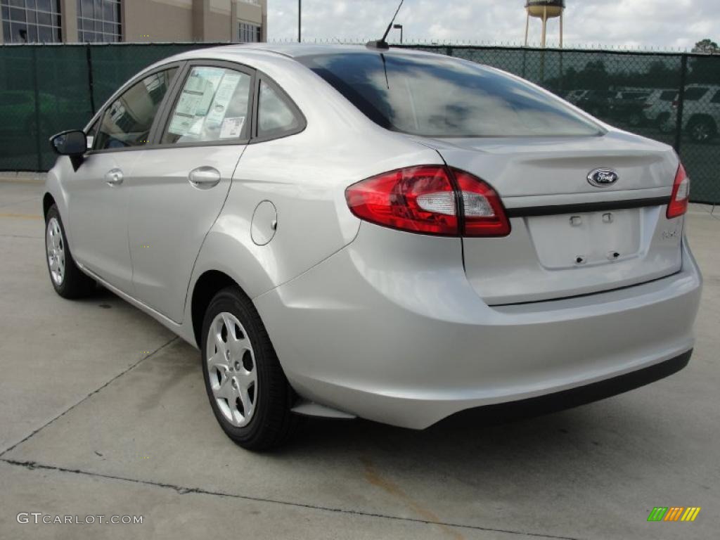 Ingot Silver Metallic 2011 Ford Fiesta S Sedan Exterior Photo #40542089