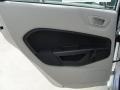 Light Stone/Charcoal Black Cloth 2011 Ford Fiesta S Sedan Door Panel