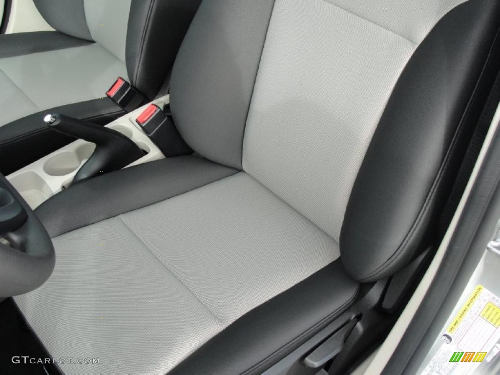 Light Stone/Charcoal Black Cloth Interior 2011 Ford Fiesta S Sedan Photo #40542337