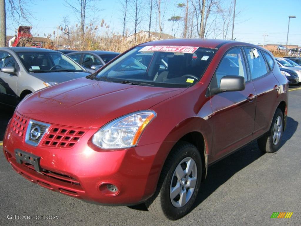 2008 Rogue S AWD - Venom Red Pearl / Black photo #1