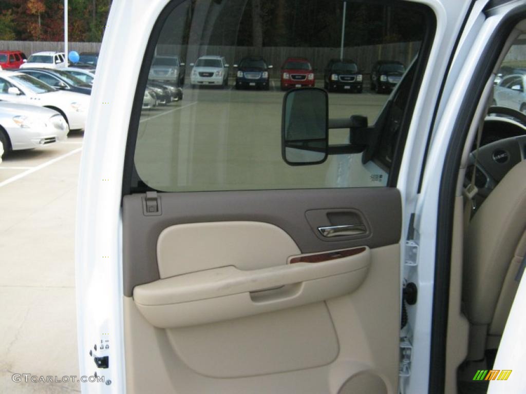 2011 Sierra 2500HD SLT Extended Cab 4x4 Dually - Summit White / Very Dark Cashmere/Light Cashmere photo #20