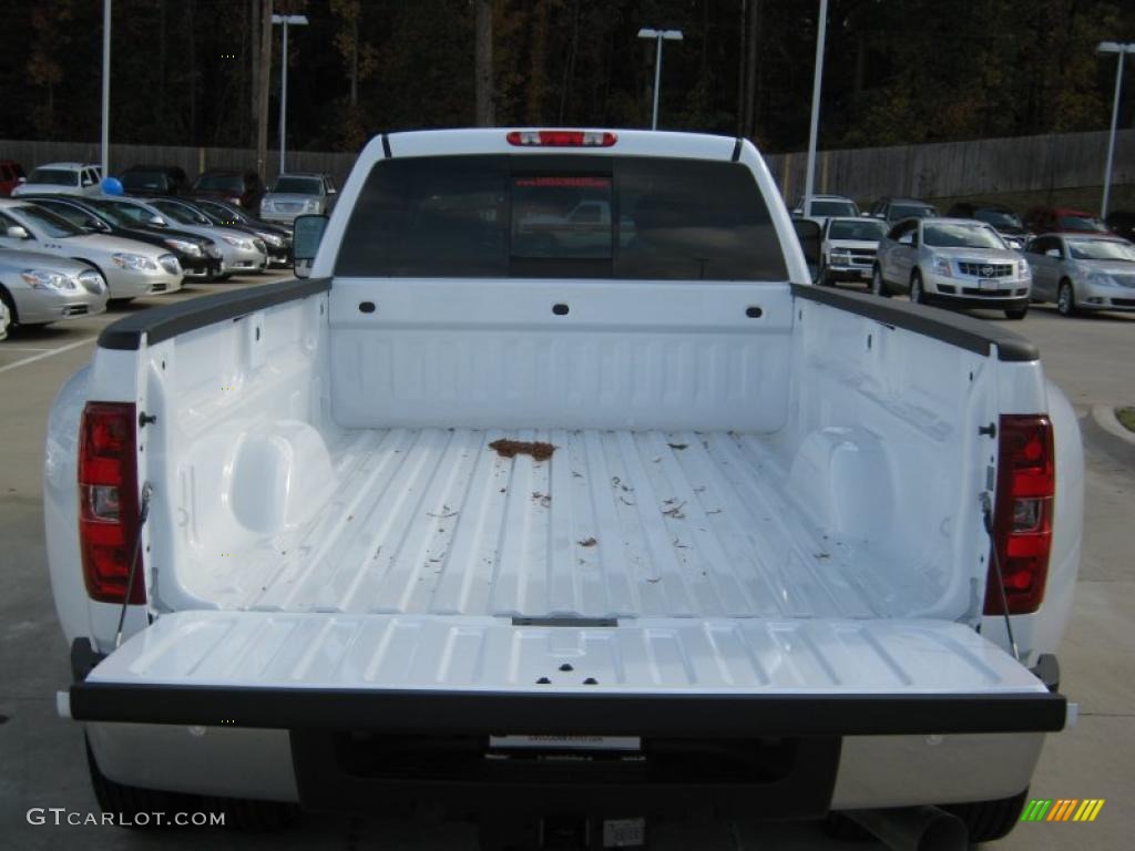2011 Sierra 2500HD SLT Extended Cab 4x4 Dually - Summit White / Very Dark Cashmere/Light Cashmere photo #22