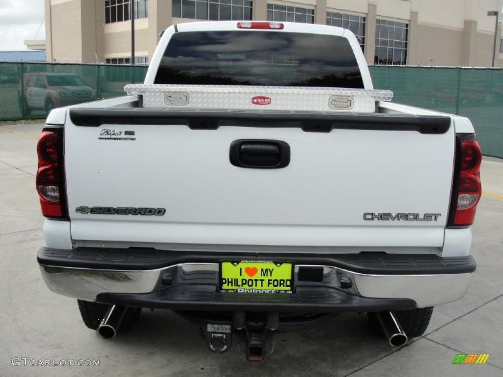 2004 Silverado 1500 Z71 Extended Cab 4x4 - Summit White / Medium Gray photo #4