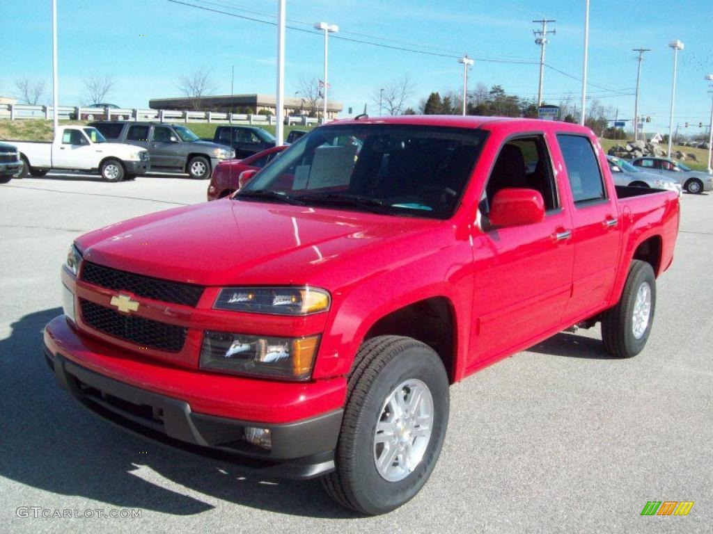 Victory Red 2011 Chevrolet Colorado LT Crew Cab 4x4 Exterior Photo #40547425
