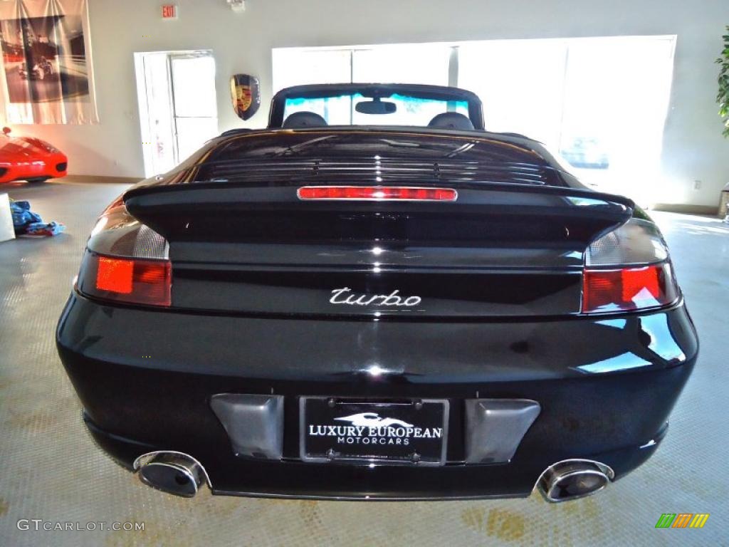 2005 911 Turbo Cabriolet - Black / Black photo #11