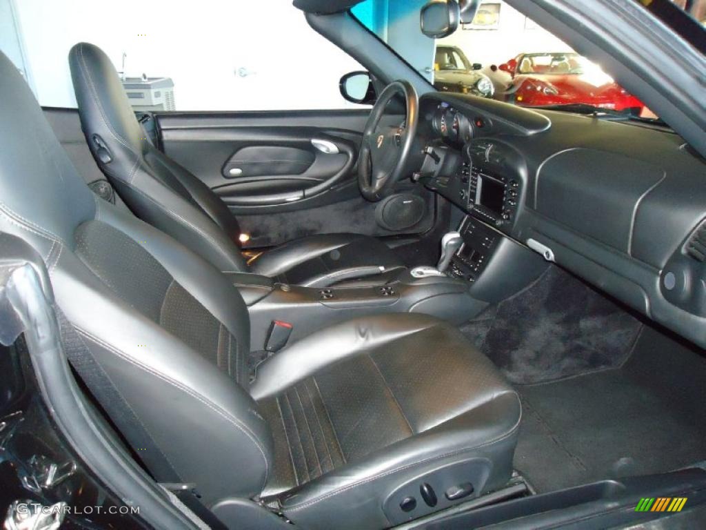 2005 911 Turbo Cabriolet - Black / Black photo #25