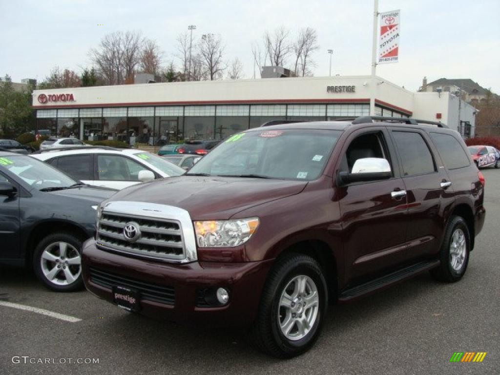 Cassis Red Pearl Toyota Sequoia