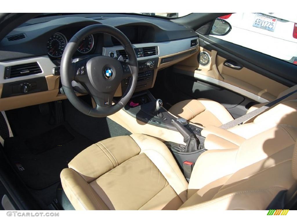 Bamboo Beige Interior 2008 BMW M3 Convertible Photo #40549685