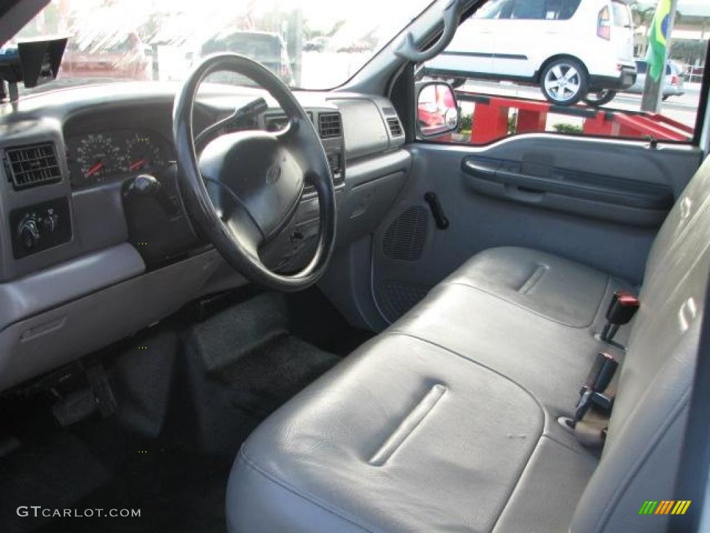 Medium Graphite Interior 2000 Ford F350 Super Duty XL Regular Cab Photo #40550473