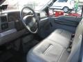 Medium Graphite 2000 Ford F350 Super Duty XL Regular Cab Interior Color