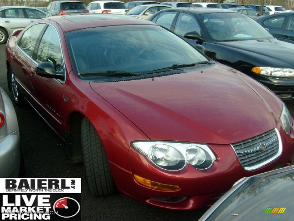 2001 300 M Sedan - Inferno Red Pearl / Dark Slate Gray photo #1
