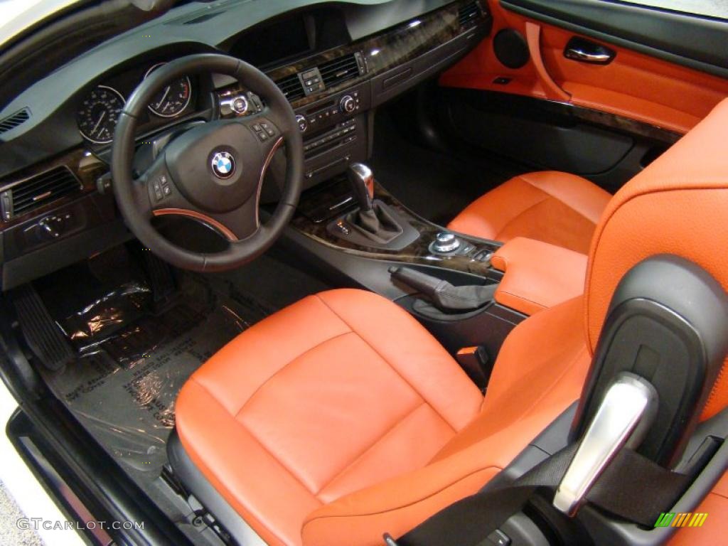 2008 3 Series 328i Convertible - Alpine White / Coral Red/Black photo #8