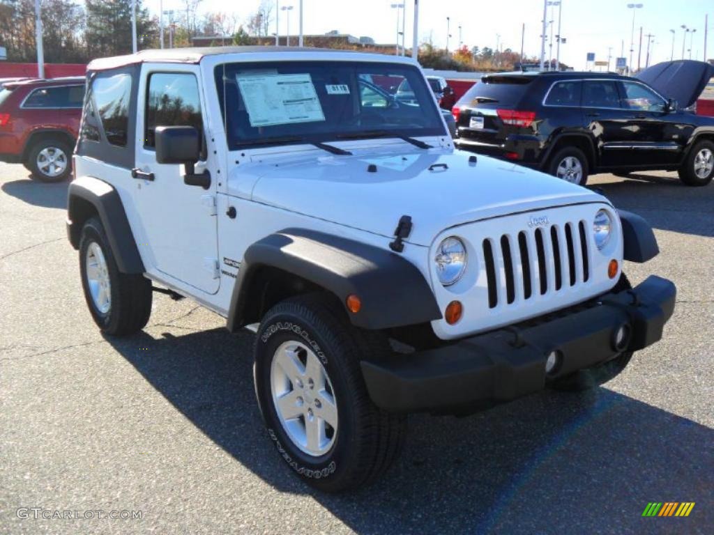 2011 Wrangler Sport S 4x4 - Bright White / Black photo #5