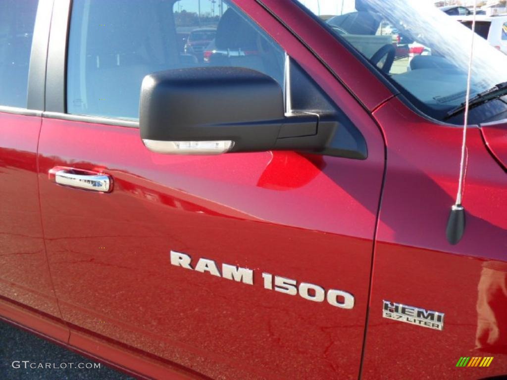 2011 Ram 1500 Big Horn Crew Cab - Deep Cherry Red Crystal Pearl / Dark Slate Gray/Medium Graystone photo #23