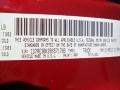 PRP: Deep Cherry Red Crystal Pearl 2011 Dodge Dakota Big Horn Extended Cab Color Code