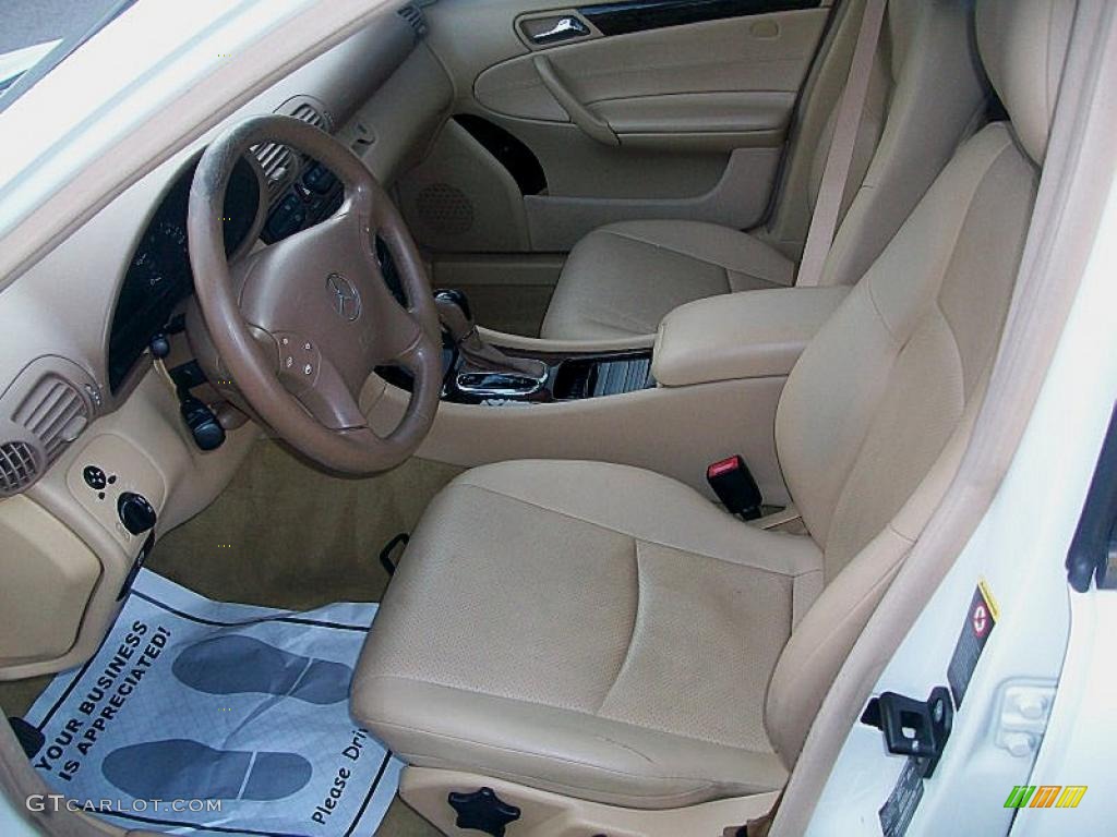 2002 C 240 Sedan - Alabaster White / Java photo #10