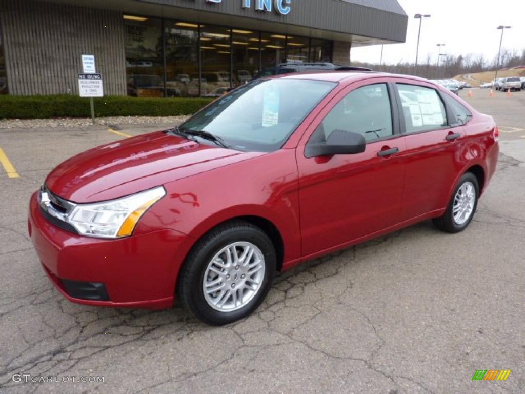 2011 Focus SE Sedan - Sangria Red Metallic / Charcoal Black photo #8