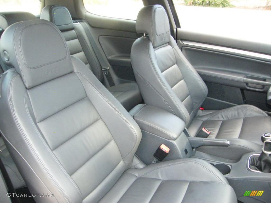 Anthracite Black Leather Interior 2009 Volkswagen GTI 2 Door Photo #40563329