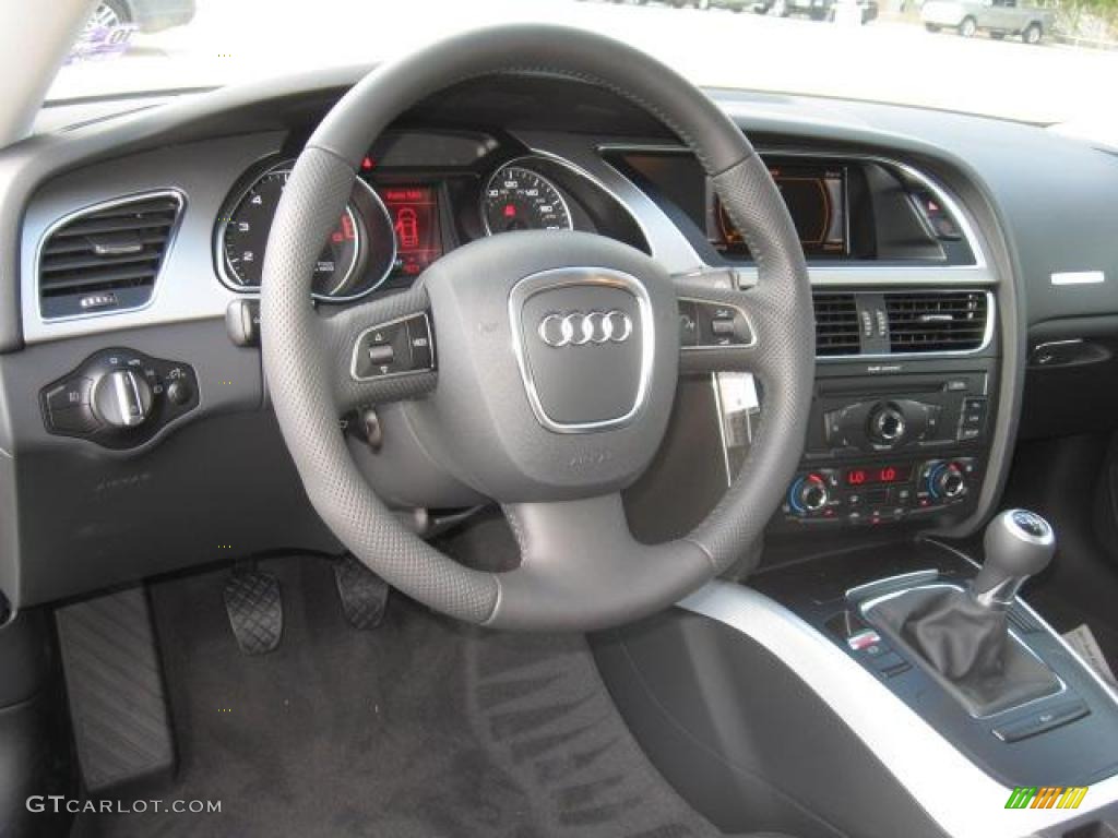 2011 Audi A5 2.0T quattro Coupe Black Dashboard Photo #40565118