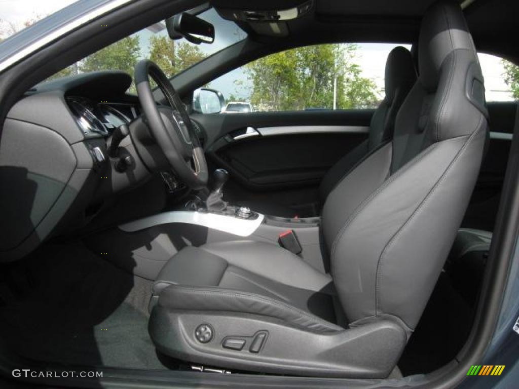 Black Silk Nappa Leather Interior 2011 Audi S5 4.2 FSI quattro Coupe Photo #40565188