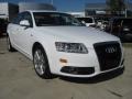 Ibis White 2011 Audi A6 3.0T quattro Sedan Exterior