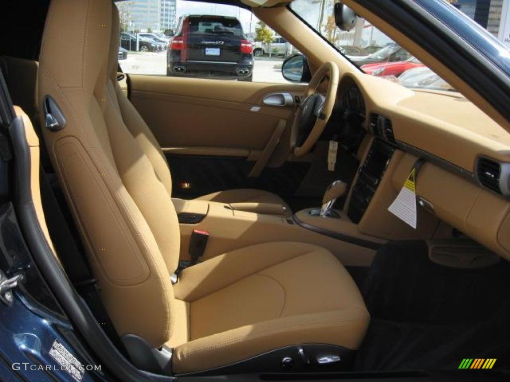Sand Beige Interior 2011 Porsche 911 Carrera Cabriolet Photo #40566280