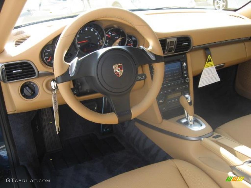 Sand Beige Interior 2011 Porsche 911 Carrera Cabriolet Photo #40566314