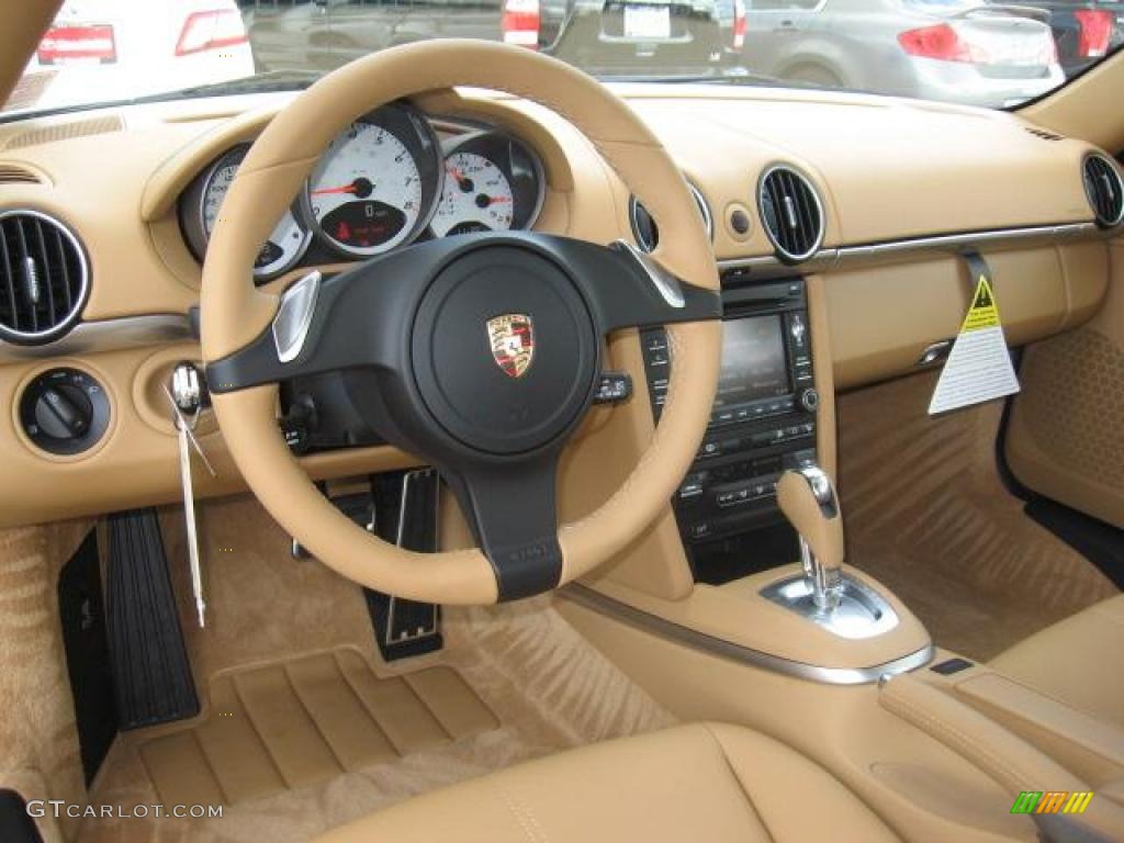 Sand Beige Interior 2011 Porsche Cayman S Photo #40566498