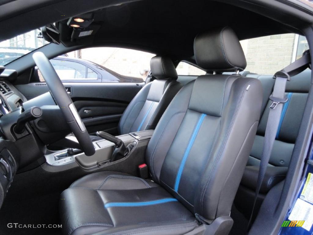 2010 Mustang GT Premium Coupe - Kona Blue Metallic / Charcoal Black/Grabber Blue photo #9