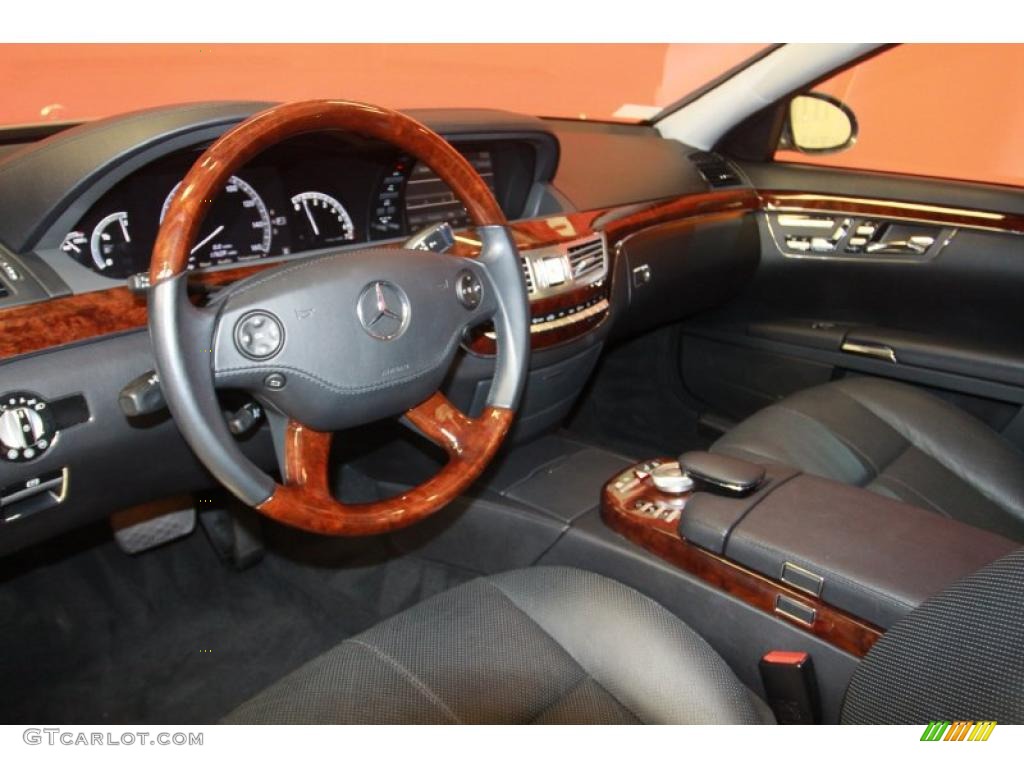 2008 Mercedes-Benz S 550 Sedan Black Dashboard Photo #40571885