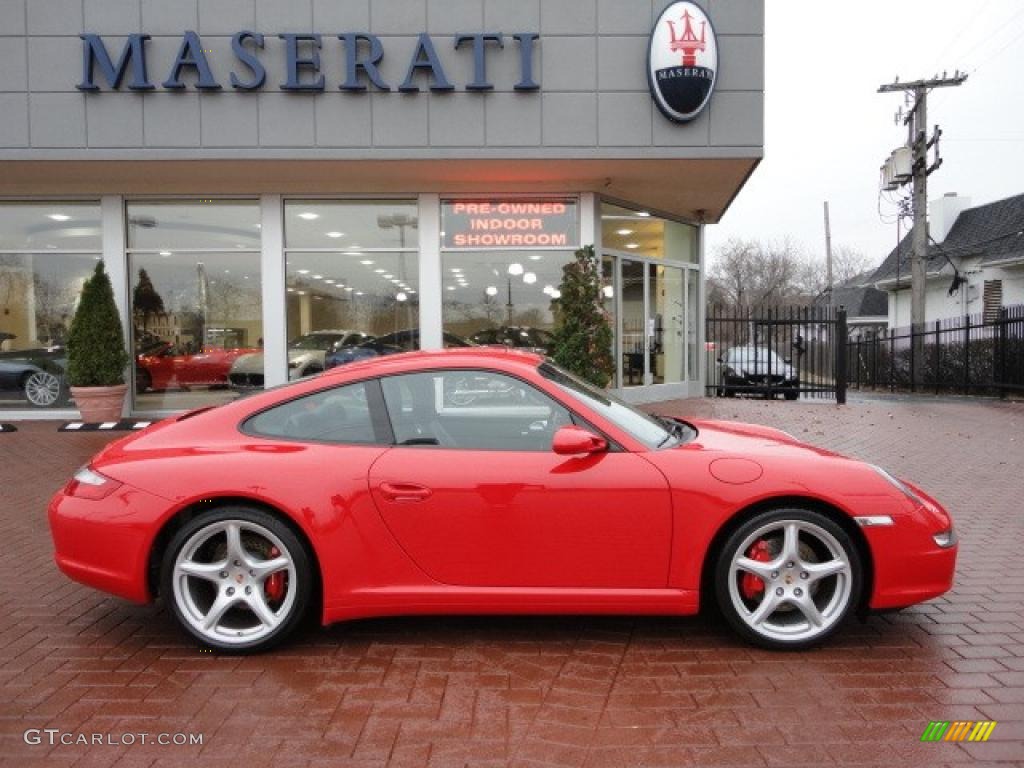 2008 911 Carrera 4S Coupe - Guards Red / Black photo #1