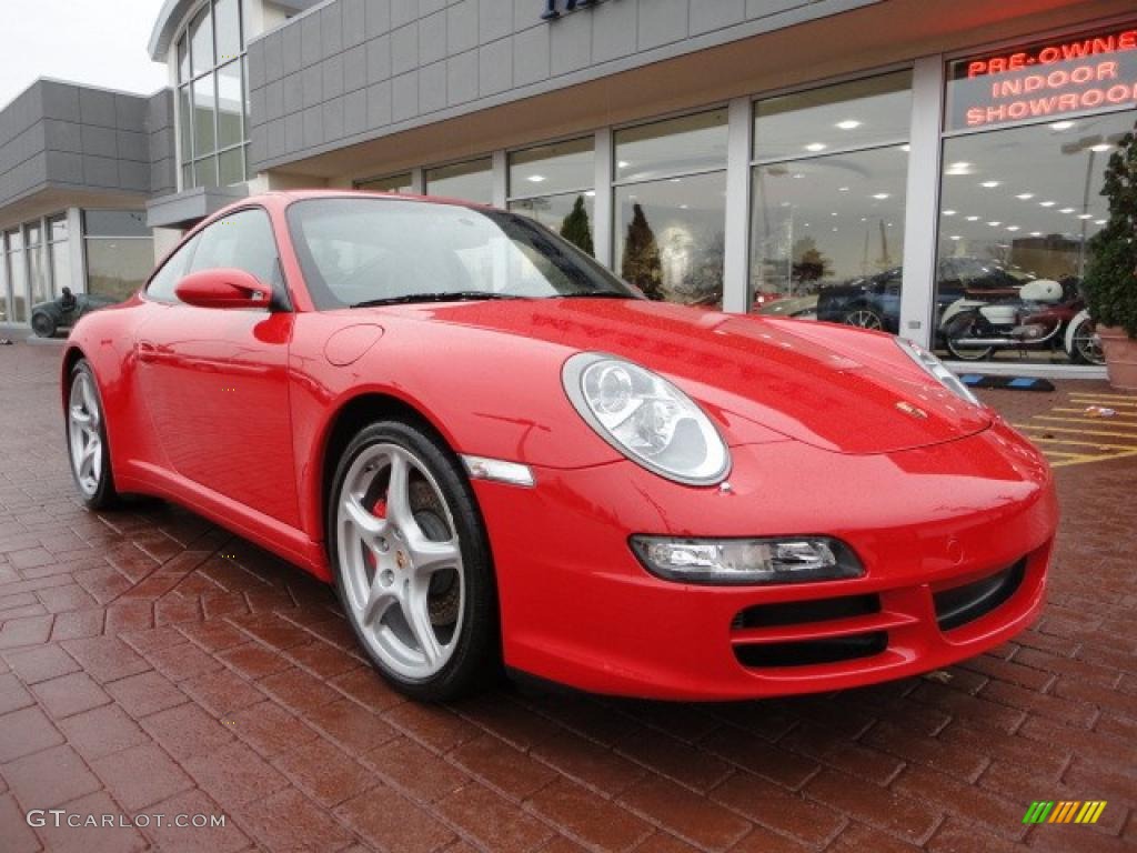 2008 911 Carrera 4S Coupe - Guards Red / Black photo #3