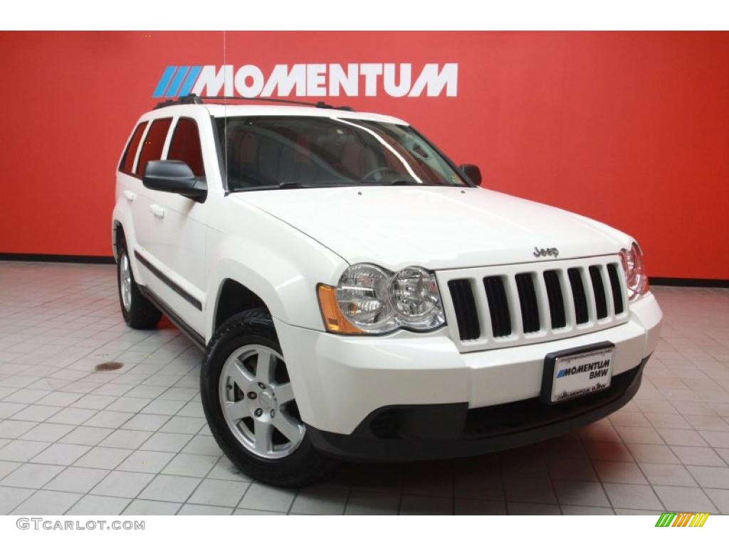 2008 Grand Cherokee Laredo - Stone White / Dark Slate Gray photo #1