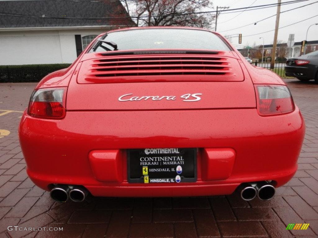 2008 911 Carrera 4S Coupe - Guards Red / Black photo #13