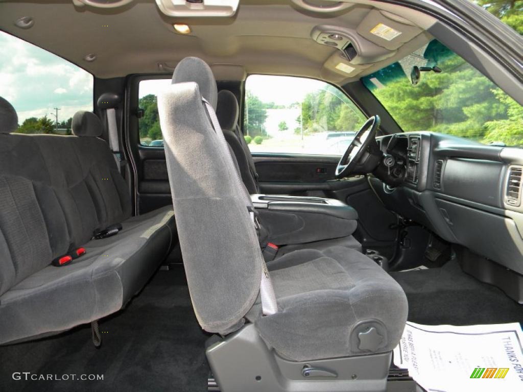 2002 Silverado 1500 LS Extended Cab - Light Pewter Metallic / Medium Gray photo #43