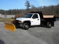 Summit White - Silverado 3500 Regular Cab 4x4 Chassis Plow Truck Photo No. 3