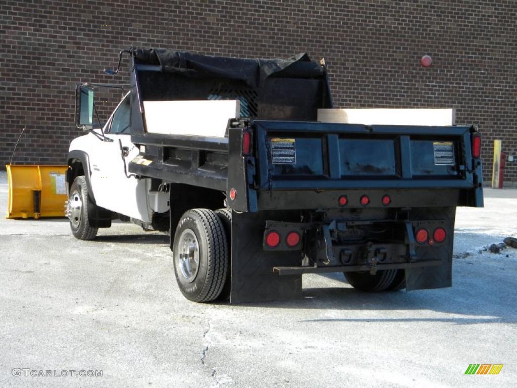 Summit White 2001 Chevrolet Silverado 3500 Regular Cab 4x4 Chassis Plow Truck Exterior Photo #40573861