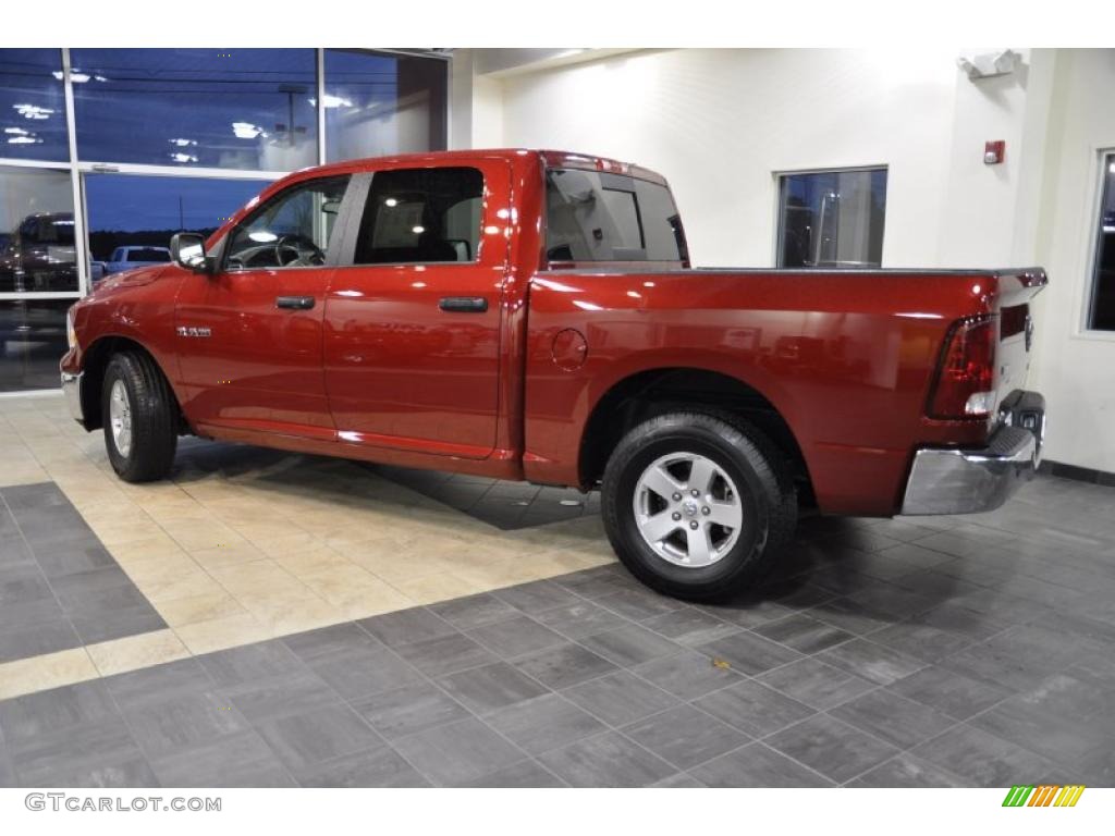 2009 Ram 1500 SLT Crew Cab - Inferno Red Crystal Pearl / Dark Slate/Medium Graystone photo #6