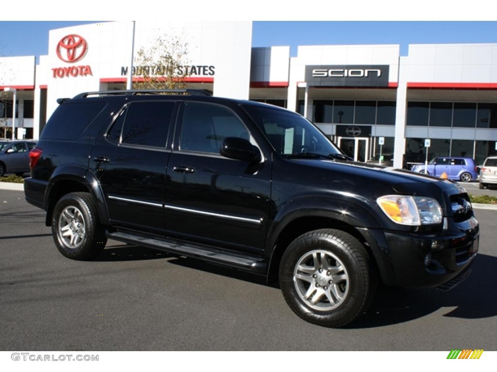 2005 Sequoia Limited 4WD - Black / Light Charcoal photo #1