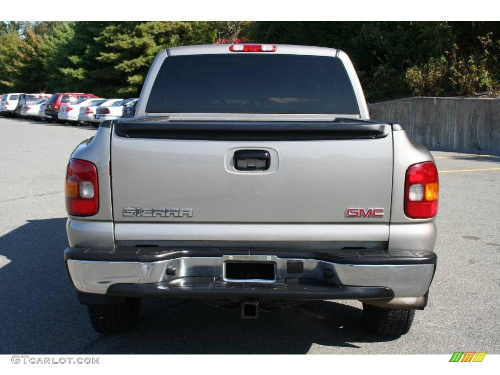 2003 Sierra 1500 SLE Extended Cab 4x4 - Pewter Metallic / Dark Pewter photo #10