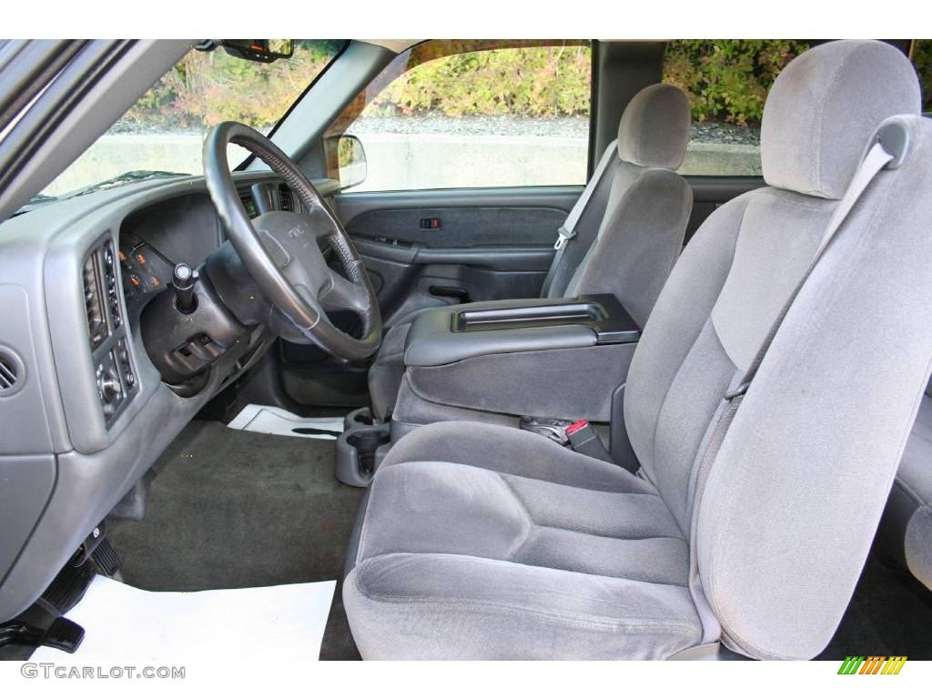 Dark Pewter Interior 2003 GMC Sierra 1500 SLE Extended Cab 4x4 Photo #40575229