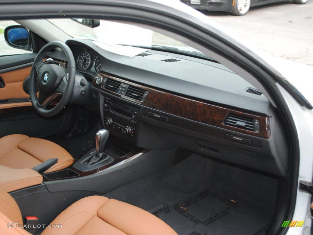 2010 BMW 3 Series 328i Coupe Saddle Brown Dakota Leather Dashboard Photo #40575461