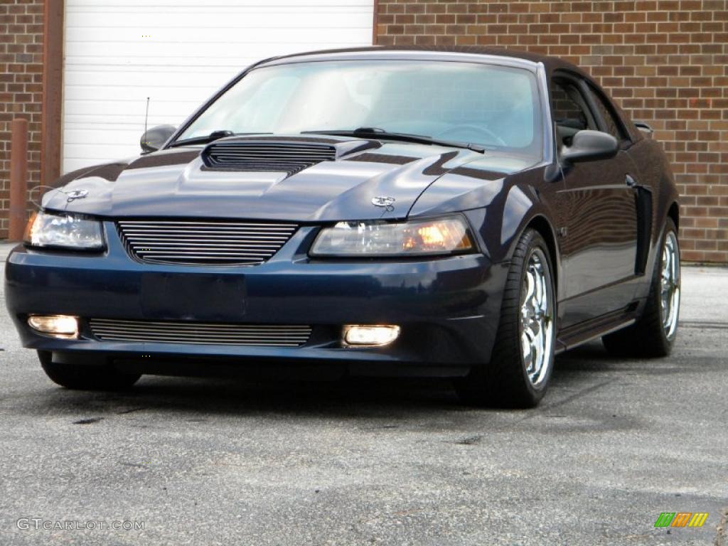 2003 Mustang GT Coupe - True Blue Metallic / Medium Graphite photo #2