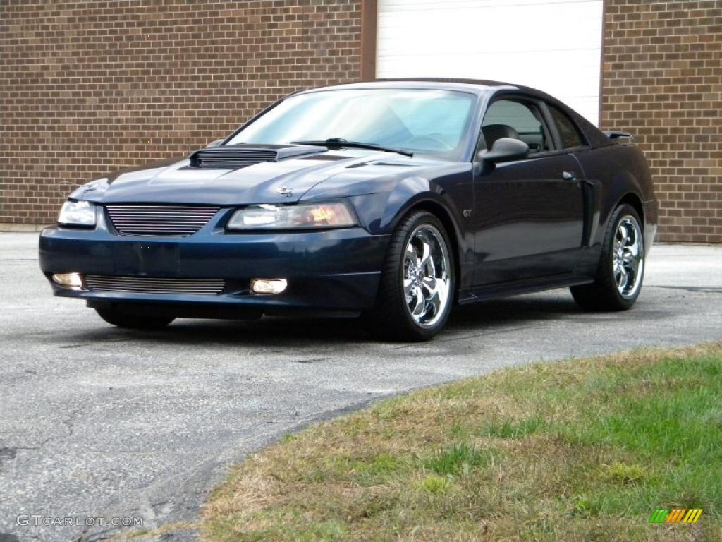 2003 Mustang GT Coupe - True Blue Metallic / Medium Graphite photo #3