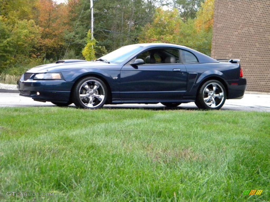 2003 Mustang GT Coupe - True Blue Metallic / Medium Graphite photo #6
