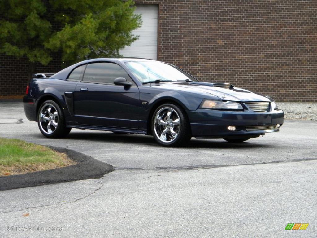 2003 Mustang GT Coupe - True Blue Metallic / Medium Graphite photo #22