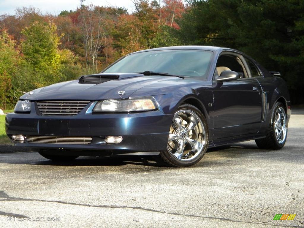 True Blue Metallic 2003 Ford Mustang GT Coupe Exterior Photo #40576533