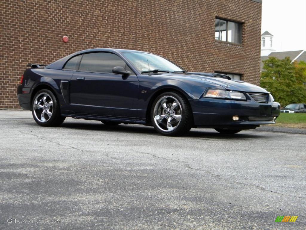 2003 Mustang GT Coupe - True Blue Metallic / Medium Graphite photo #42
