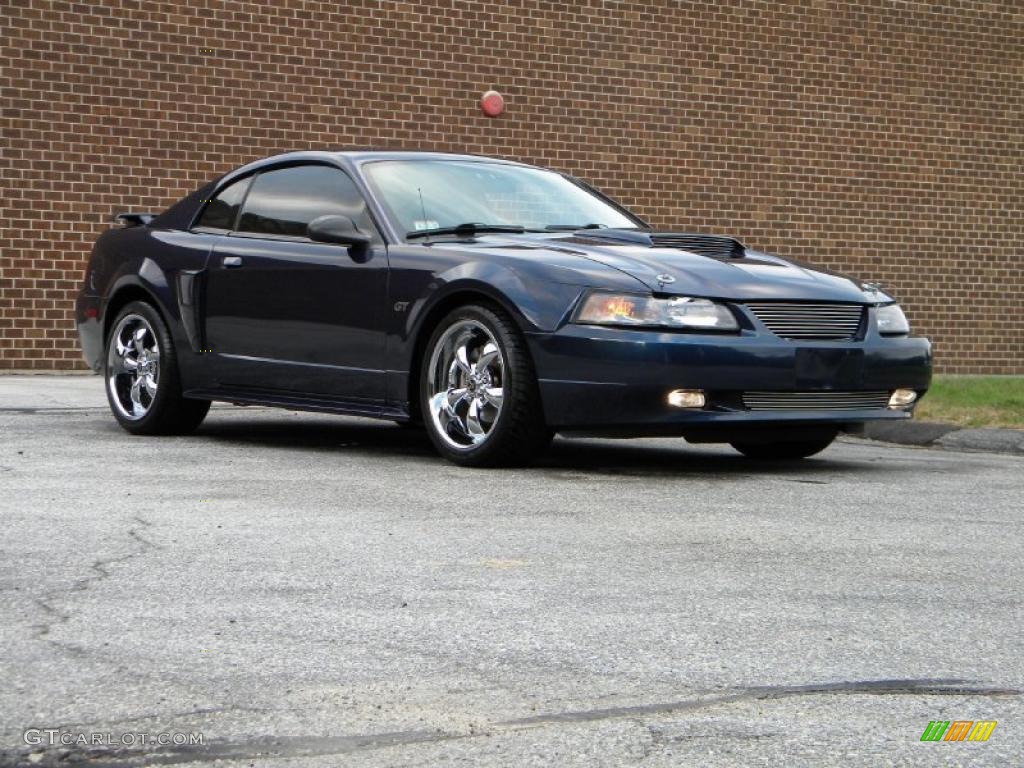 2003 Mustang GT Coupe - True Blue Metallic / Medium Graphite photo #43