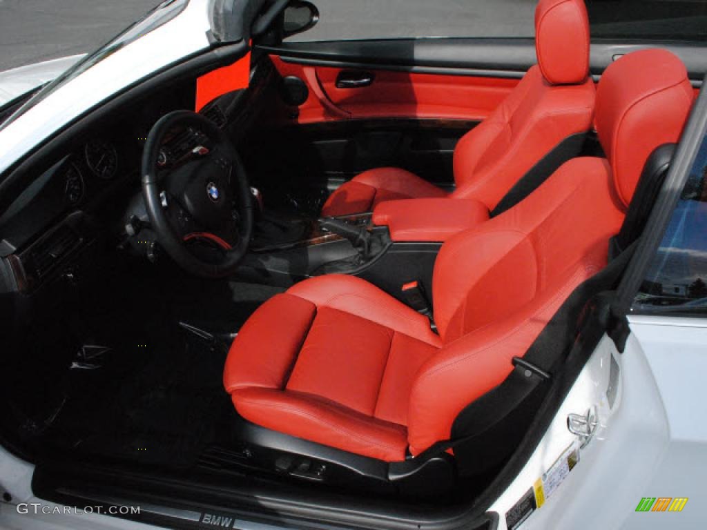 2008 3 Series 335i Convertible - Alpine White / Coral Red/Black photo #15